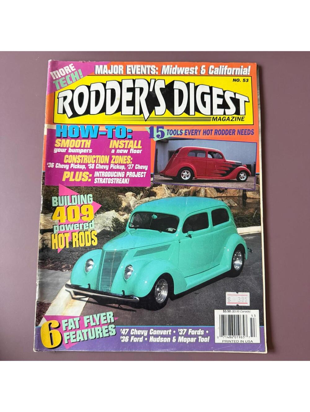 Vintage Hot Rodder Chevy Auto Magazine Custom Rodder B2